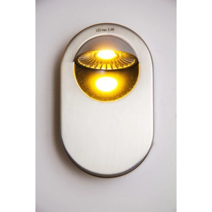 Hofstein Granada Wandleuchte LED Nickel-Matt, 1-flammig 3 Hofstein Granada Wandleuchte LED Nickel-Matt, 1-flammig – Bild 3