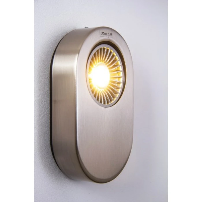 Hofstein Granada Wandleuchte LED Nickel-Matt, 1-flammig 4 Hofstein Granada Wandleuchte LED Nickel-Matt, 1-flammig – Bild 4
