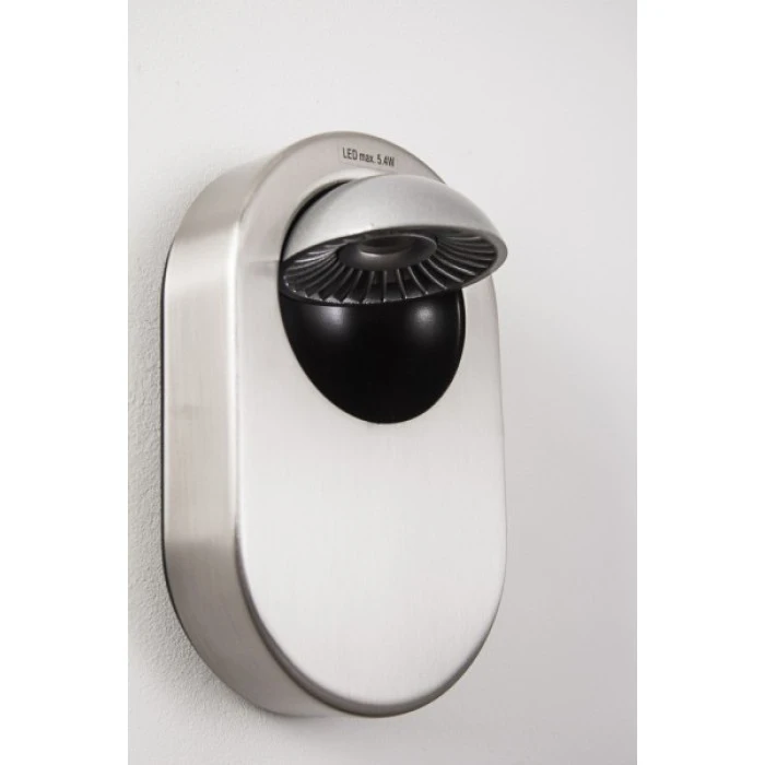 Hofstein Granada Wandleuchte LED Nickel-Matt, 1-flammig 6 Hofstein Granada Wandleuchte LED Nickel-Matt, 1-flammig – Bild 6