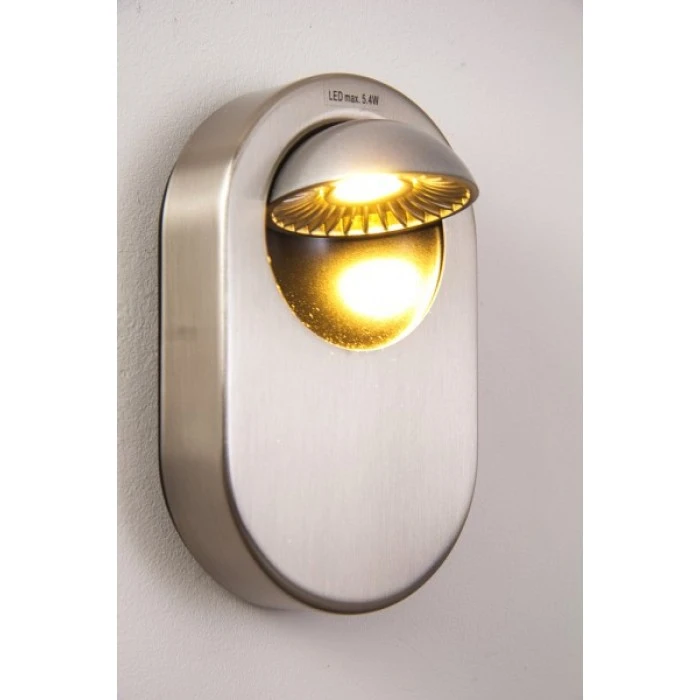 Hofstein Granada Wandleuchte LED Nickel-Matt, 1-flammig 9 Hofstein Granada Wandleuchte LED Nickel-Matt, 1-flammig – Bild 9