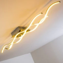 Hofstein Grant Deckenleuchte LED Nickel-Matt, 1-flammig -LED Leuchten Verkäufe 2022 grant deckenleuchte h300366 do5 15