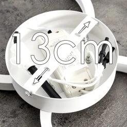 Hofstein Grasse Deckenleuchte LED Wei&szlig;, 1-flammig -LED Leuchten Verkäufe 2022 grasse deckenleuchte h3372784 17