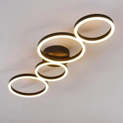 Hofstein Grasse Deckenleuchte LED Schwarz, 1-flammig -LED Leuchten Verkäufe 2022 grasse deckenleuchte h3374924 11