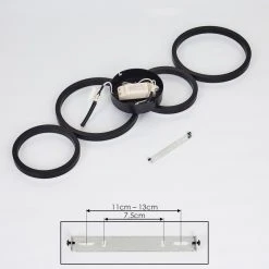 Hofstein Grasse Deckenleuchte LED Schwarz, 1-flammig -LED Leuchten Verkäufe 2022 grasse deckenleuchte h3374924 4