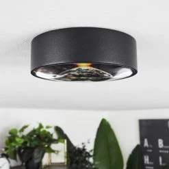 Hofstein Grayan&nbsp; Deckenleuchte LED Schwarz, 1-flammig -LED Leuchten Verkäufe 2022 grayan deckenleuchte h3583005 4