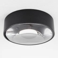 Hofstein Grayan&nbsp; Deckenleuchte LED Schwarz, 1-flammig -LED Leuchten Verkäufe 2022 grayan deckenleuchte h3583005 7