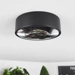Hofstein Grayan&nbsp; Deckenleuchte LED Schwarz, 1-flammig -LED Leuchten Verkäufe 2022 grayan deckenleuchte h3583005 9