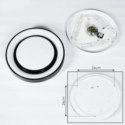 Hofstein Grimacco Deckenleuchte LED Schwarz, 1-flammig, Farbwechsler -LED Leuchten Verkäufe 2022 grimacco deckenleuchte h3383476 4