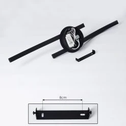 Hofstein Grossari Deckenleuchte LED Schwarz, 2-flammig -LED Leuchten Verkäufe 2022 grossari deckenleuchte h3380918 3