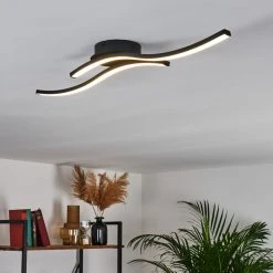 Hofstein Grossari Deckenleuchte LED Schwarz, 2-flammig -LED Leuchten Verkäufe 2022 grossari deckenleuchte h3380918 5