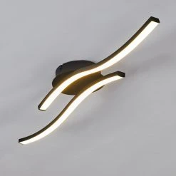 Hofstein Grossari Deckenleuchte LED Schwarz, 2-flammig -LED Leuchten Verkäufe 2022 grossari deckenleuchte h3380918 7