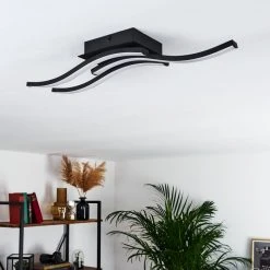 Hofstein Grossari Deckenleuchte LED Schwarz, 3-flammig