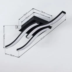 Hofstein Grossari Deckenleuchte LED Schwarz, 3-flammig -LED Leuchten Verkäufe 2022 grossari deckenleuchte h3381717 2