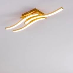 Hofstein Grossarl Deckenleuchte LED Gold, 1-flammig -LED Leuchten Verkäufe 2022 grossarl deckenleuchte h3373293 16