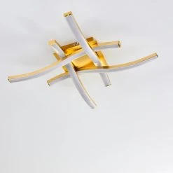 Hofstein Grossarl Deckenleuchte LED Gold, 4-flammig -LED Leuchten Verkäufe 2022 grossarl deckenleuchte h3373316 11