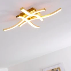 Hofstein Grossarl Deckenleuchte LED Gold, 4-flammig -LED Leuchten Verkäufe 2022 grossarl deckenleuchte h3373316 12