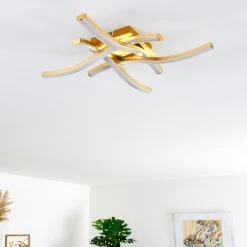 Hofstein Grossarl Deckenleuchte LED Gold, 4-flammig -LED Leuchten Verkäufe 2022 grossarl deckenleuchte h3373316 15