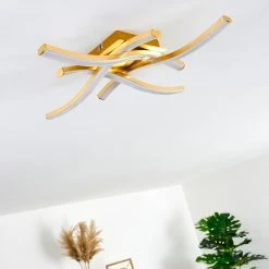 Hofstein Grossarl Deckenleuchte LED Gold, 4-flammig -LED Leuchten Verkäufe 2022 grossarl deckenleuchte h3373316 4