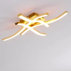 Hofstein Grossarl Deckenleuchte LED Gold, 4-flammig -LED Leuchten Verkäufe 2022 grossarl deckenleuchte h3373316 6