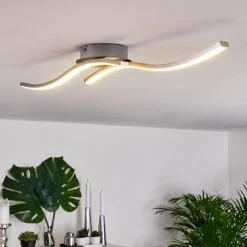 Hofstein Grossarl Deckenleuchte LED Chrom, 2-flammig