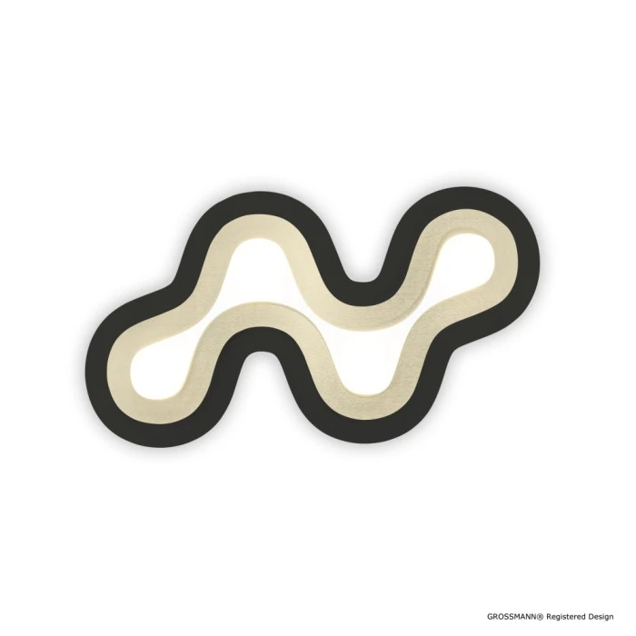 Grossmann DELIA Wandleuchte LED Schwarz, Champagnerfarben, Champagner, 4-flammig 3 Grossmann DELIA Wandleuchte LED Schwarz, Champagnerfarben, Champagner, 4-flammig – Bild 3