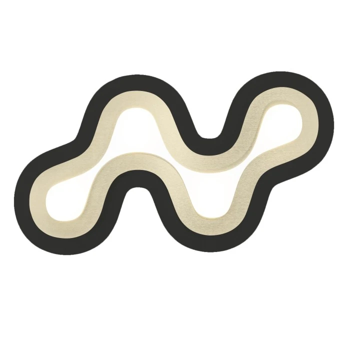 Grossmann DELIA Wandleuchte LED Schwarz, Champagnerfarben, Champagner, 4-flammig 2 Grossmann DELIA Wandleuchte LED Schwarz, Champagnerfarben, Champagner, 4-flammig – Bild 2