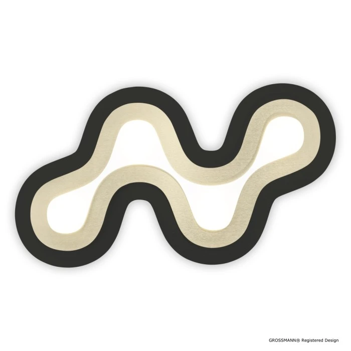 Grossmann DELIA Wandleuchte LED Schwarz, Champagnerfarben, Champagner, 4-flammig 3 Grossmann DELIA Wandleuchte LED Schwarz, Champagnerfarben, Champagner, 4-flammig – Bild 3