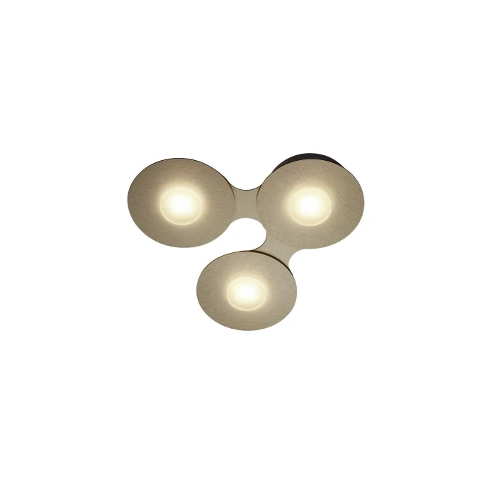 Grossmann DISC Deckenleuchte LED Braun, Gold, 3-flammig 1 Grossmann DISC Deckenleuchte LED Braun, Gold, 3-flammig