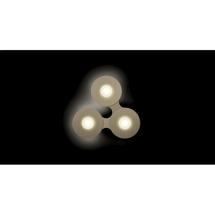Grossmann DISC Deckenleuchte LED Braun, Gold, 3-flammig 5 Grossmann DISC Deckenleuchte LED Braun, Gold, 3-flammig – Bild 5