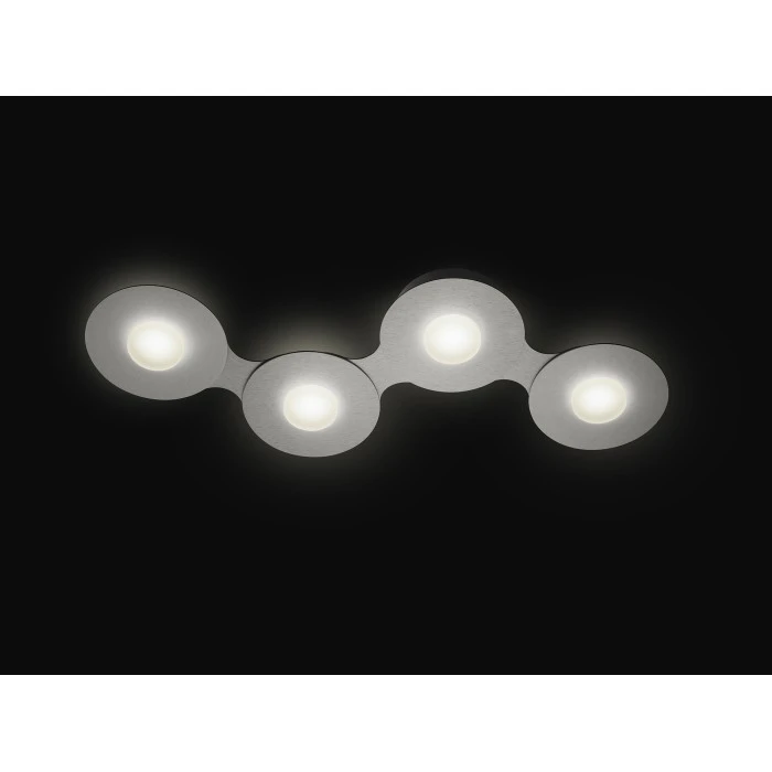 Grossmann DISC Deckenleuchte LED Grau, Silber, 4-flammig 4 Grossmann DISC Deckenleuchte LED Grau, Silber, 4-flammig – Bild 4