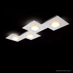 Grossmann KARREE Deckenleuchte LED Aluminium, Champagner, 4-flammig -LED Leuchten Verkäufe 2022 grossmann karree deckenleuchte 74 783 275 2