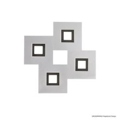 Grossmann KARREE Deckenleuchte LED Schwarz, Aluminium, 4-flammig -LED Leuchten Verkäufe 2022 grossmann karree deckenleuchte 75 783 246 2