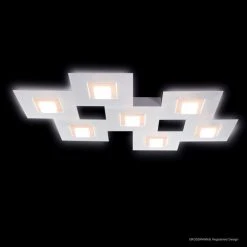 Grossmann KARREE Deckenleuchte LED Aluminium, Kupferfarben, 7-flammig -LED Leuchten Verkäufe 2022 grossmann karree deckenleuchte 77 783 266 2