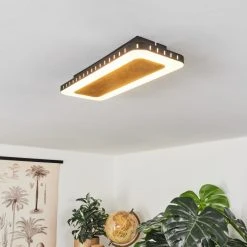 Hofstein Guacacallo Deckenpanel LED Schwarz, Wei&szlig;, Gold, 1-flammig -LED Leuchten Verkäufe 2022 guacacallo deckenpanel h3459607 6