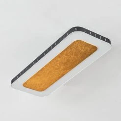 Hofstein Guacacallo Deckenpanel LED Schwarz, Wei&szlig;, Gold, 1-flammig -LED Leuchten Verkäufe 2022 guacacallo deckenpanel h3459607 7