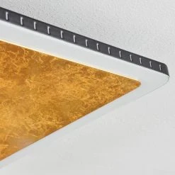 Hofstein Guacacallo Deckenpanel LED Schwarz, Wei&szlig;, Gold, 1-flammig -LED Leuchten Verkäufe 2022 guacacallo deckenpanel h3459805 2