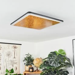 Hofstein Guacacallo Deckenpanel LED Schwarz, Wei&szlig;, Gold, 1-flammig -LED Leuchten Verkäufe 2022 guacacallo deckenpanel h3459805 4