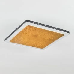 Hofstein Guacacallo Deckenpanel LED Schwarz, Wei&szlig;, Gold, 1-flammig -LED Leuchten Verkäufe 2022 guacacallo deckenpanel h3459805 7