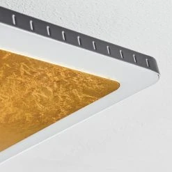 Hofstein Guacacallo Deckenpanel LED Schwarz, Wei&szlig;, Gold, 1-flammig -LED Leuchten Verkäufe 2022 guacacallo deckenpanel h3459836 2