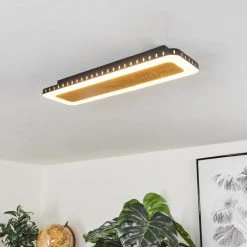 Hofstein Guacacallo Deckenpanel LED Schwarz, Wei&szlig;, Gold, 1-flammig -LED Leuchten Verkäufe 2022 guacacallo deckenpanel h3570906 10