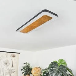 Hofstein Guacacallo Deckenpanel LED Schwarz, Wei&szlig;, Gold, 1-flammig -LED Leuchten Verkäufe 2022 guacacallo deckenpanel h3570906 4