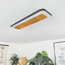 Hofstein Guacacallo Deckenpanel LED Schwarz, Wei&szlig;, Gold, 1-flammig -LED Leuchten Verkäufe 2022 guacacallo deckenpanel h3570906 9