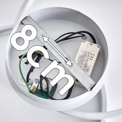 Hofstein Guinea Deckenleuchte LED Wei&szlig;, 2-flammig -LED Leuchten Verkäufe 2022 guinea deckenleuchte h3372371 19