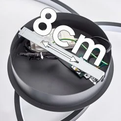 Hofstein Guinea Deckenleuchte LED Anthrazit, 2-flammig -LED Leuchten Verkäufe 2022 guinea deckenleuchte h3372395 21