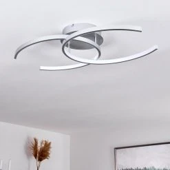 Hofstein Guinea Deckenleuchte LED Titan, 2-flammig -LED Leuchten Verkäufe 2022 guinea deckenleuchte h3372418 12