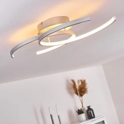 Hofstein Guinea Deckenleuchte LED Titan, 2-flammig -LED Leuchten Verkäufe 2022 guinea deckenleuchte h3372418 19
