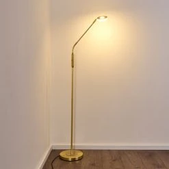 Hofstein Gulkana Stehleuchte LED Gold, 1-flammig -LED Leuchten Verkäufe 2022 gulkana stehleuchte h3306635 12