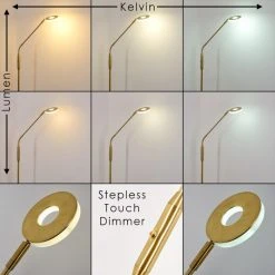 Hofstein Gulkana Stehleuchte LED Gold, 1-flammig -LED Leuchten Verkäufe 2022 gulkana stehleuchte h3306635 2
