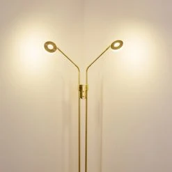 Hofstein Gulkana Stehleuchte LED Gold, 2-flammig -LED Leuchten Verkäufe 2022 gulkana stehleuchte h3308790 13