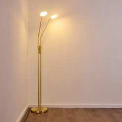 Hofstein Gulkana Stehleuchte LED Gold, 2-flammig -LED Leuchten Verkäufe 2022 gulkana stehleuchte h3308790 14